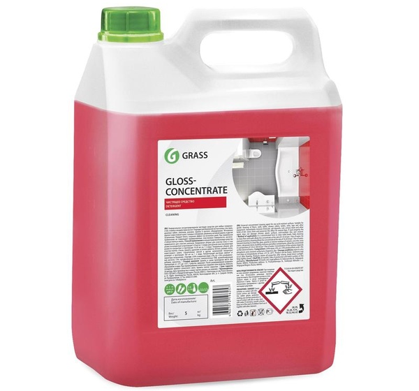 Чистящее средство для удаления известкового налета и ржавчины Grass Gloss Concentrate 5 кг (концентрат)